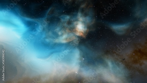 bright nebula, nebula in space, majestic red-purple nebula, beautiful space background 3D render 