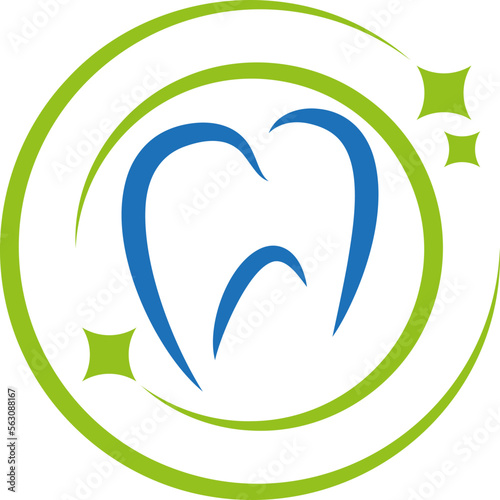 Zahn, gepflegte Zähne, Zahnpflege Logo