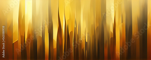 Abstract golden background with Generative AI