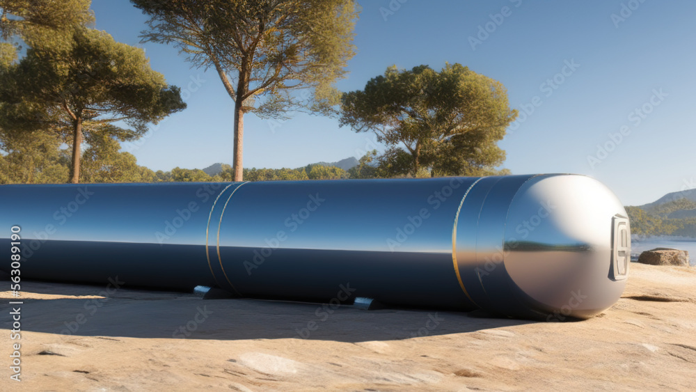 hydrogen tank in the environment, Generative AI hydrogen tank in the environment, Generative AI