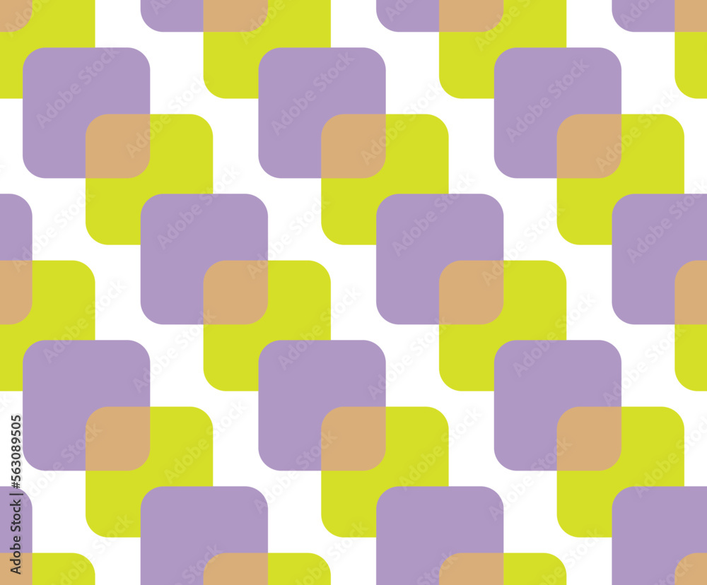 Abstract Retro Squares Geometric Shapes Vector Seamless Pattern Trendy Fashion Colors Minimal Design Abstract Retro Squares Geometric Shapes Vector Seamless Pattern Trendy Fashion Colors Minimal Design