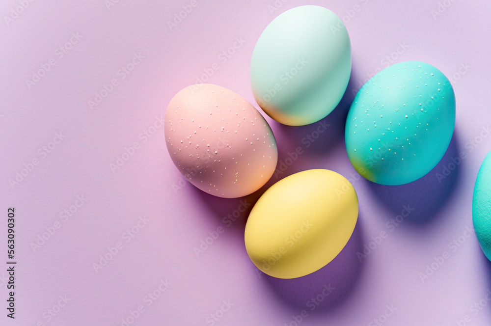 Soft colors of Easter egg wallpaper, minimalist background