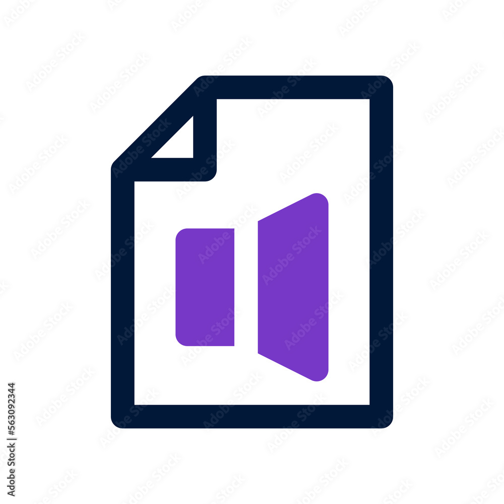 Fototapeta premium audio folder icon for your website, mobile, presentation, and logo design.