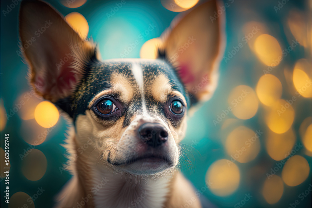 Chihuahua dog portrait Generative Ai