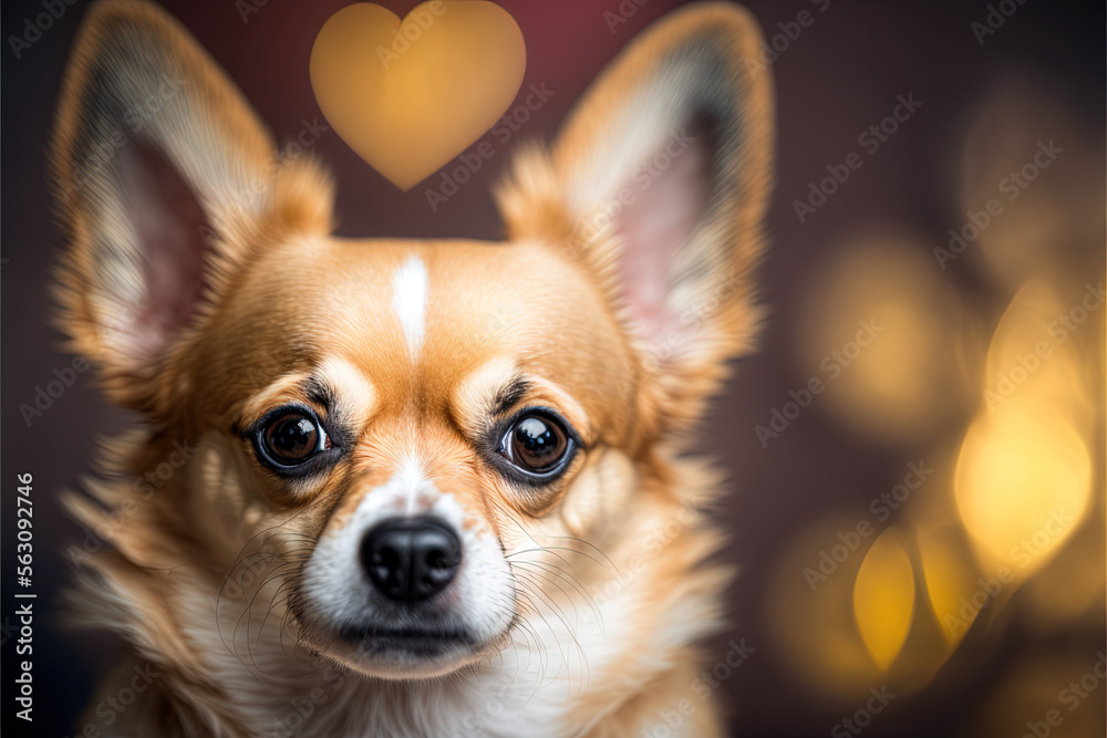 portrait of a chihuahua dog Generative Ai