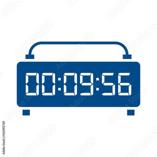 Digital, clock, led icon vector image. Can also be used for home electronics and appliances. Suitable for mobile apps, web apps and print media.