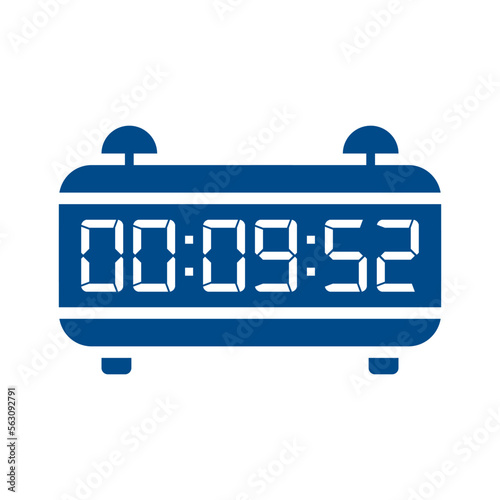Digital, clock, led icon vector image. Can also be used for home electronics and appliances. Suitable for mobile apps, web apps and print media.