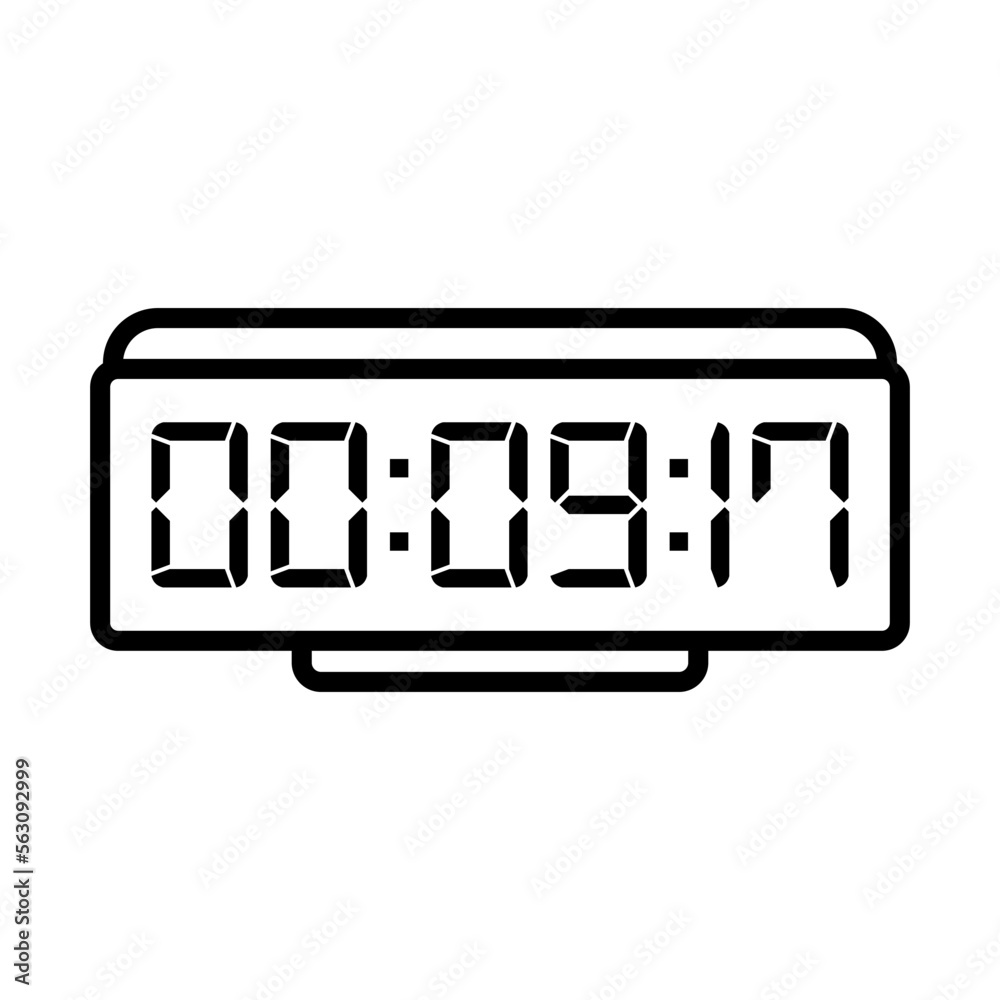 Digital, clock, led icon vector image. Can also be used for home electronics and appliances. Suitable for mobile apps, web apps and print media. Digital, clock, led icon vector image. Can also be used for home electronics and appliances. Suitable for mobile apps, web apps and print media.