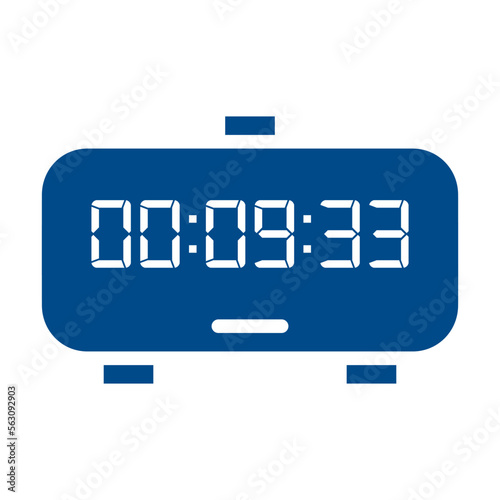 Digital, clock, led icon vector image. Can also be used for home electronics and appliances. Suitable for mobile apps, web apps and print media.