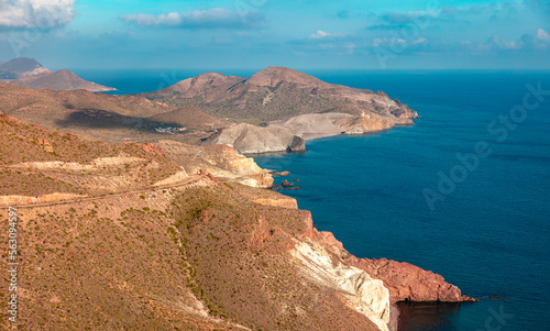Cabo de gata, Andalusian coast mediterranean sea in Spain
