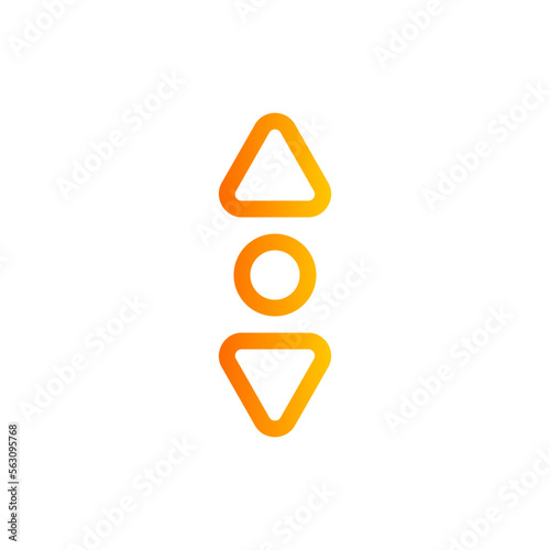vertical gradient icon