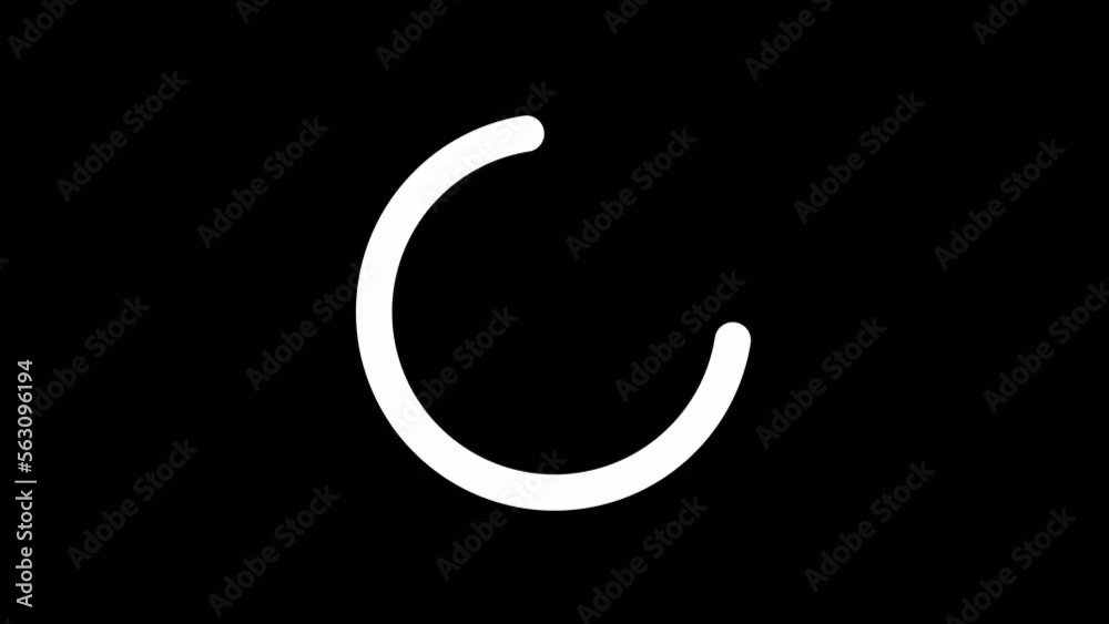 Animated circle loading design element. Alpha channel Animated circle loading design element. Alpha channel