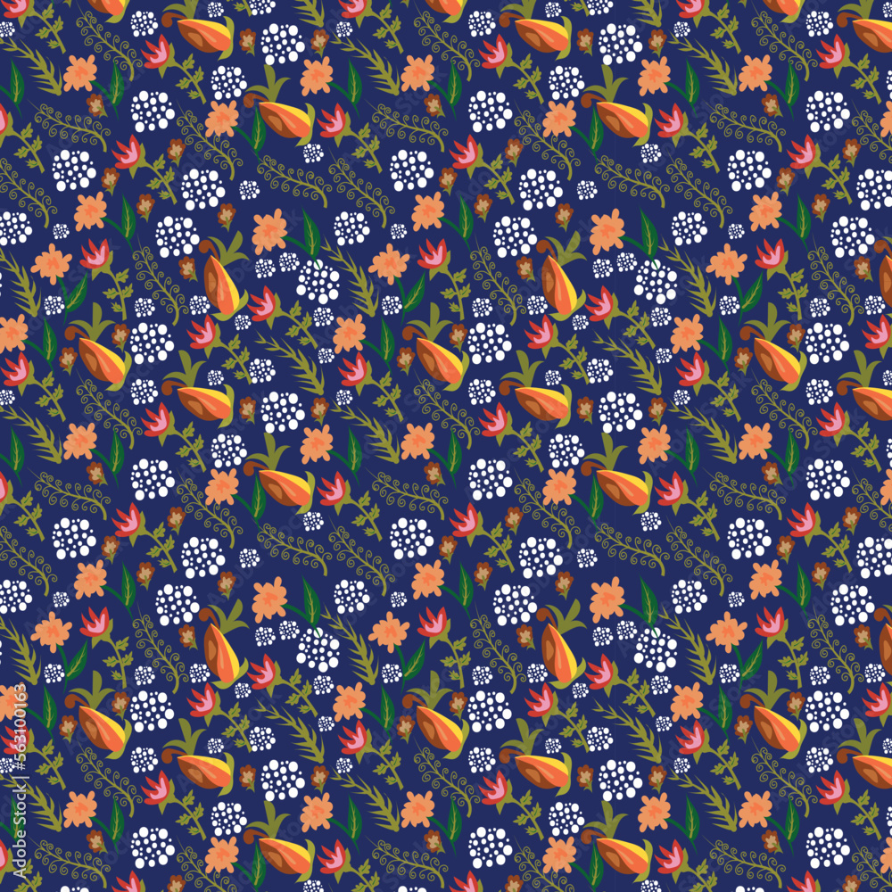 Seamless flower pattern. Elegant floral pattern in small hand draw flowers and Seamless floral pattern with bright colorful flowers. Seamless flower pattern. Elegant floral pattern in small hand draw flowers and Seamless floral pattern with bright colorful flowers.