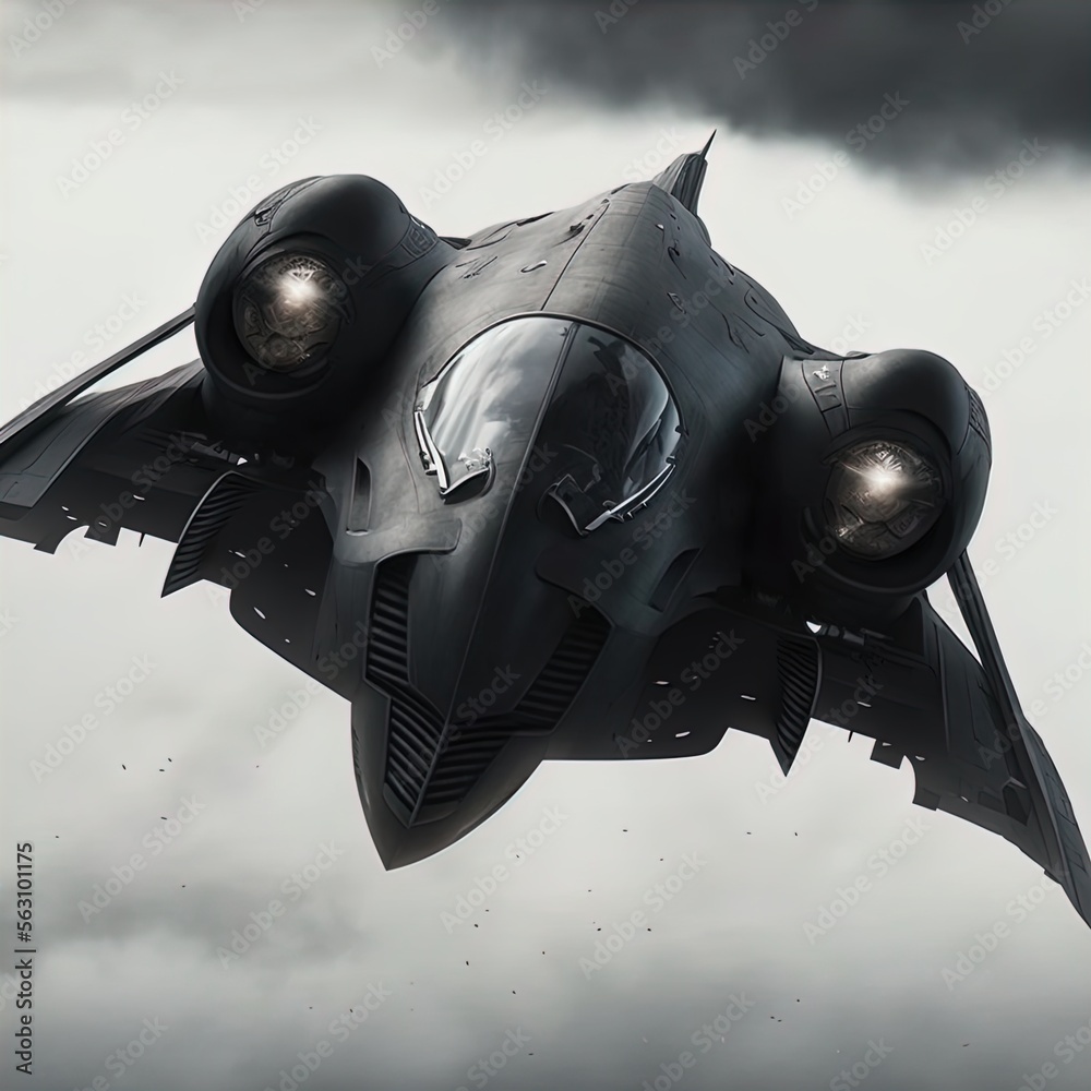 Fototapeta premium Advanced stealth fighter aircraft.