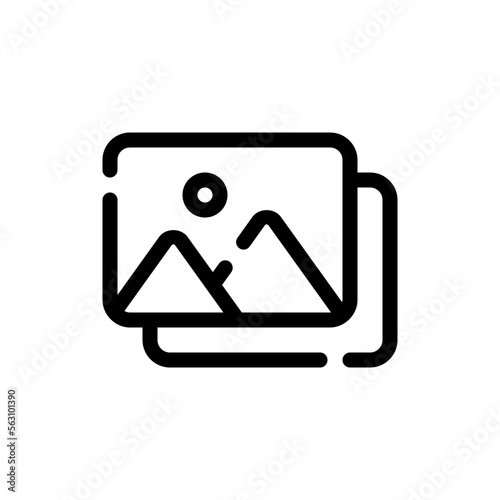 gallery line icon