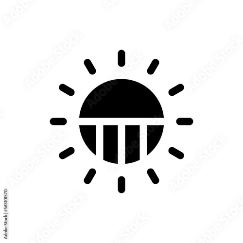 exposure glyph icon