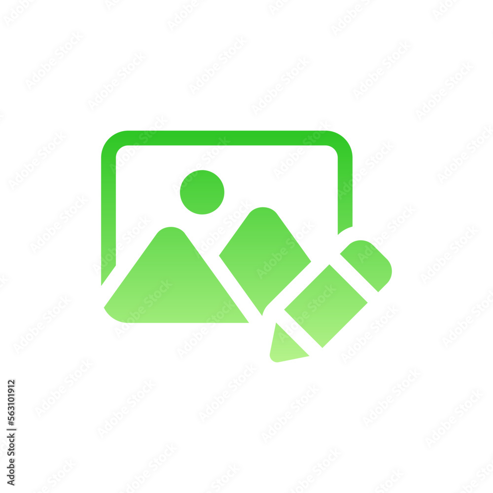 edit image flat gradient icon edit image flat gradient icon