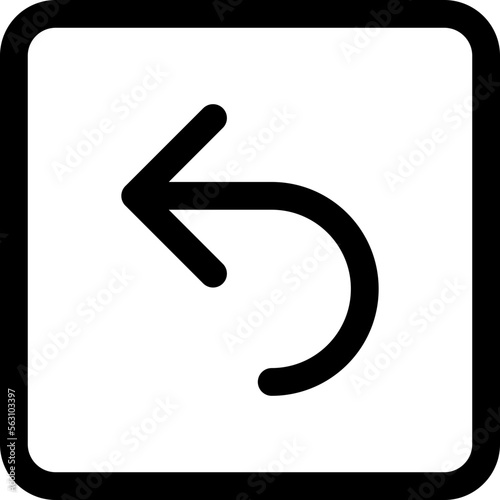 Back left arrow icon