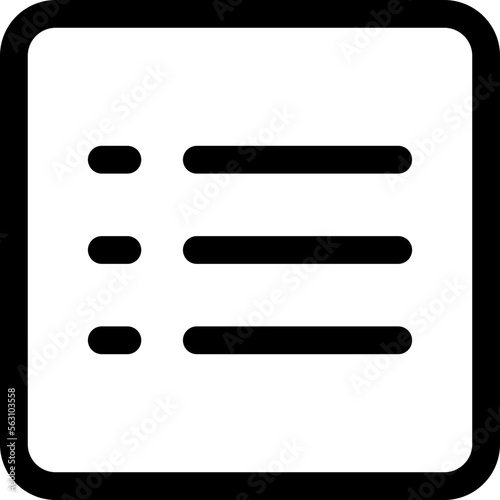 List editor icon
