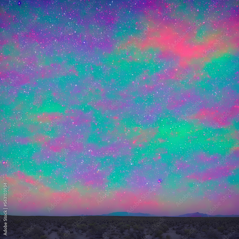 Neon Sky Background 