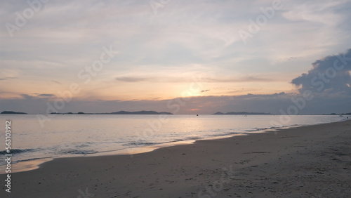 sunset on the beach