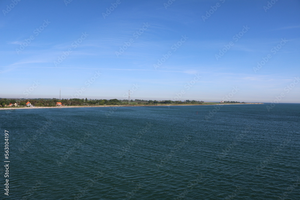 View to Gedser at Baltic Sea Denmark