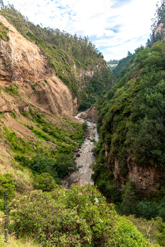 mountain river in the earth's rift