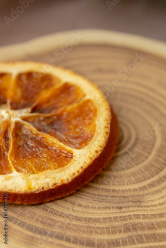 Dried orange, Christmas tree branches