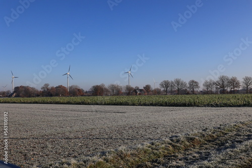 Schöne Winterlandschaft bei Beckum im Münsterland	 photo