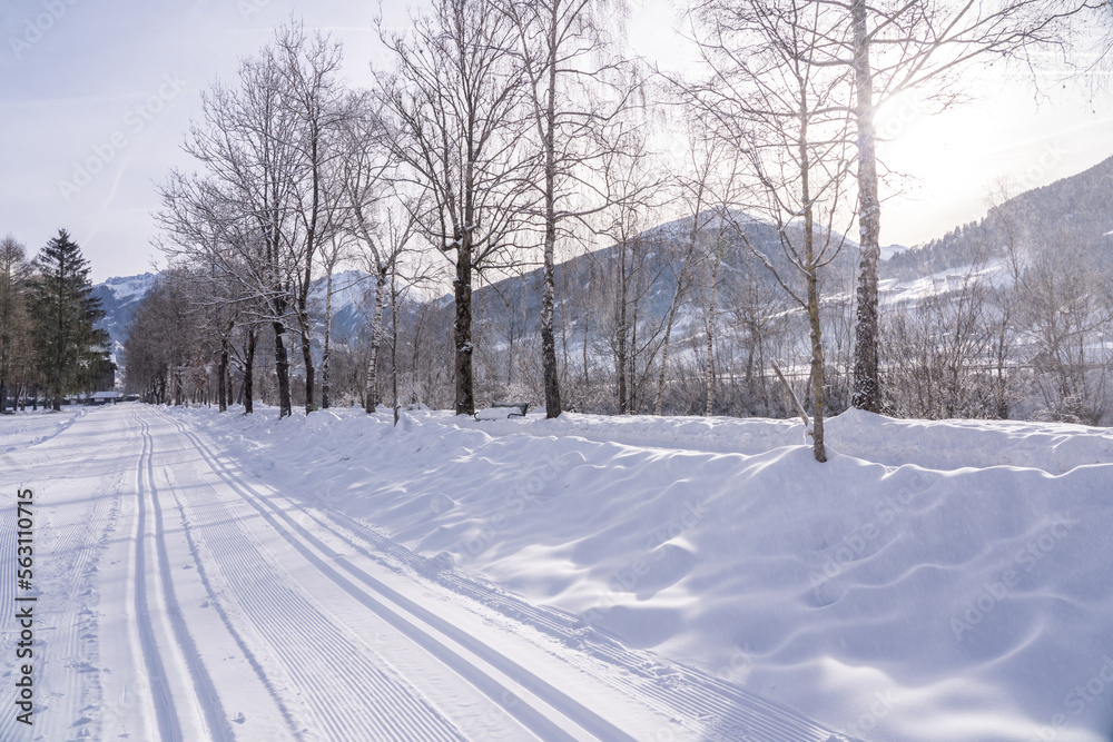 Obraz premium Snow mountains landscape