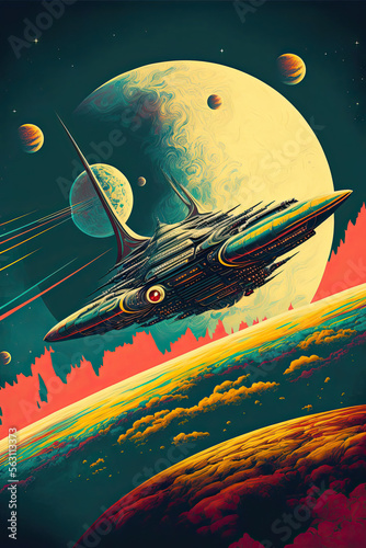 Starship Space book cover-Generative AI