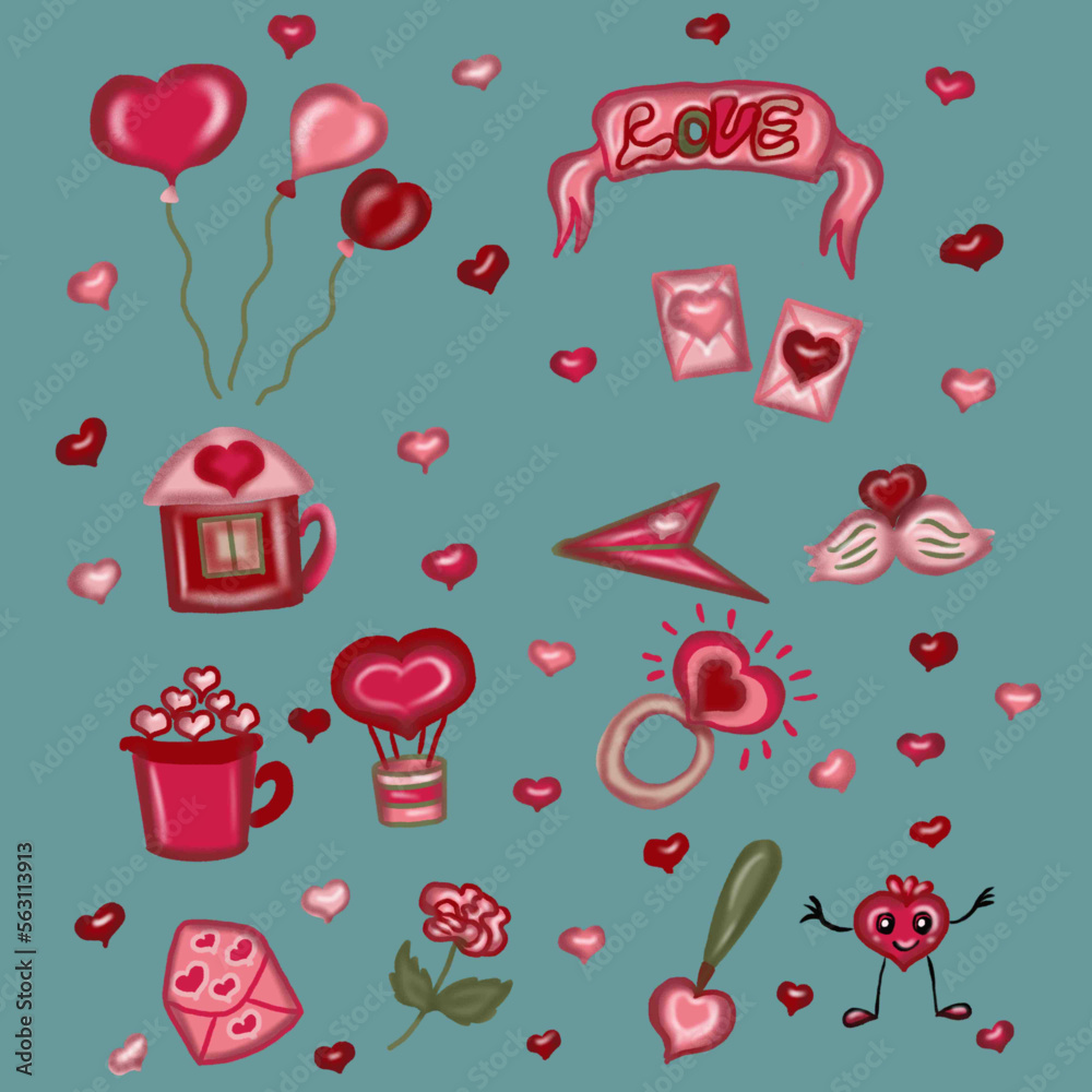 seamless pattern with boxes valentines day heart seamless pattern with boxes valentines day heart