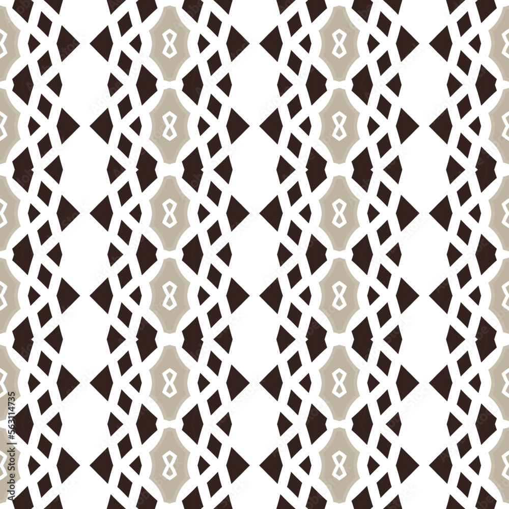 Fototapeta premium Abstract geometric pattern. A seamless background, vintage texture.