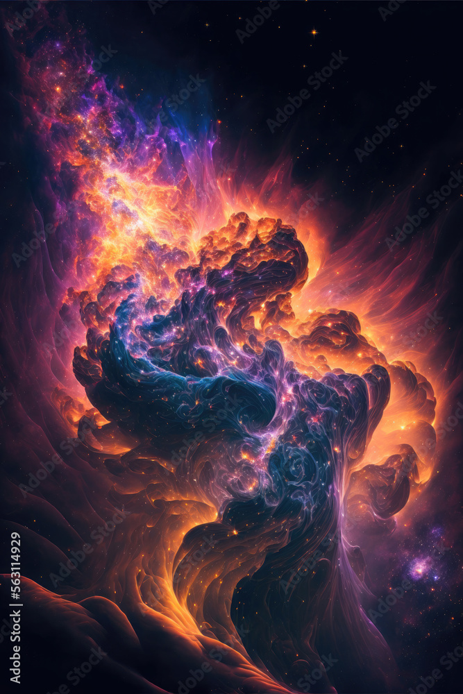 Cosmic Wonders: The Vibrant and Mysterious Nebulas of Space, Generative AI Cosmic Wonders: The Vibrant and Mysterious Nebulas of Space, Generative AI