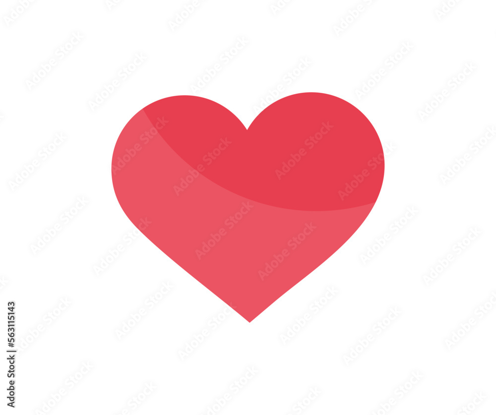 Red heart icon, Love, Love symbol logo design. Heart shape. Love passion concept. Romantic vector design and illustration.
