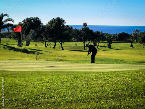 Golfer on the grass © Javi