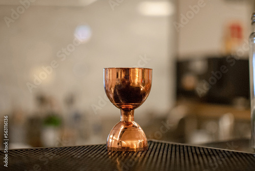 Cocktail measurer in a bar