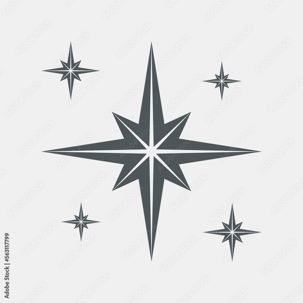 Obraz premium Star north quality vector illustration cut