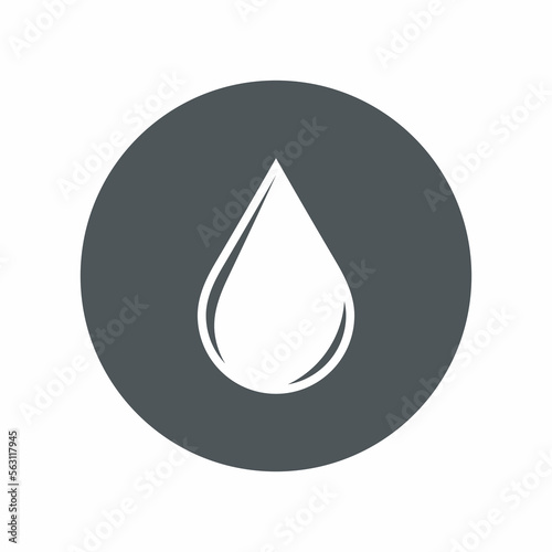 Water drop droplet raindrop icon illustration cut