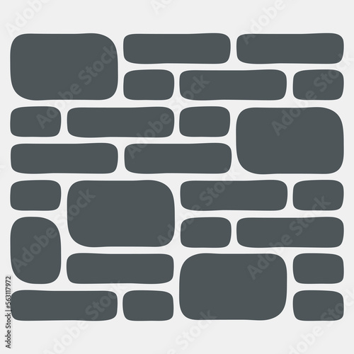 Masonry brick background quality vector illustration cut