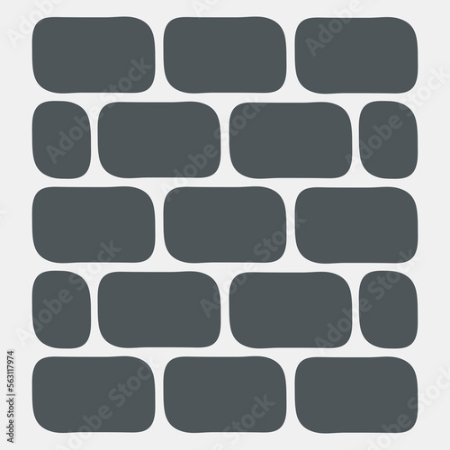 Masonry brick background quality vector illustration cut