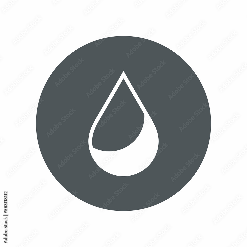 Water drop droplet raindrop icon illustration cut Water drop droplet raindrop icon illustration cut