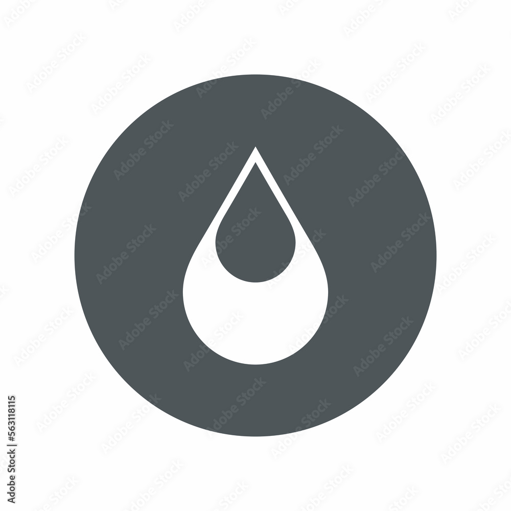Water drop droplet raindrop icon illustration cut Water drop droplet raindrop icon illustration cut