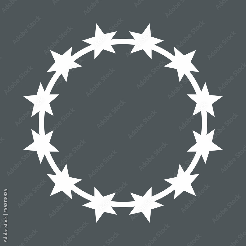 Frame Stars circle quality vector illustration cut Frame Stars circle quality vector illustration cut