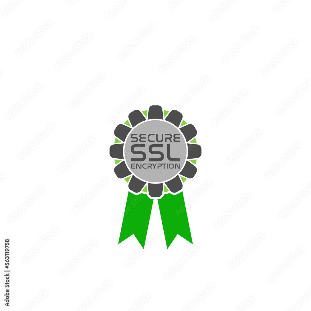 SSL Protection Secure Badge icon isolated on white background SSL Protection Secure Badge icon isolated on white background
