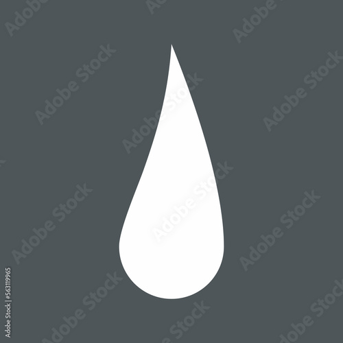 Water drop droplet raindrop icon illustration cut