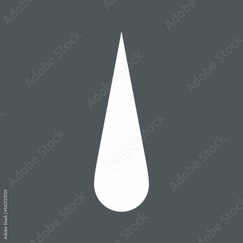 Water drop droplet raindrop icon illustration cut