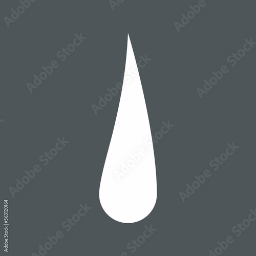 Water drop droplet raindrop icon illustration cut