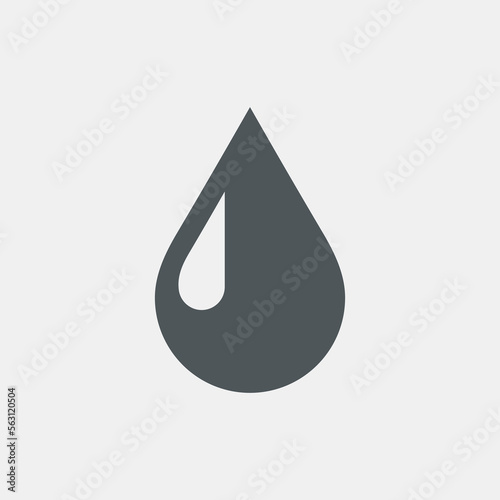 Water drop droplet raindrop icon illustration cut