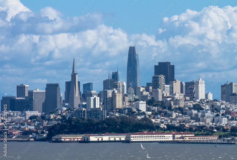 city skyline of San Francisco California 